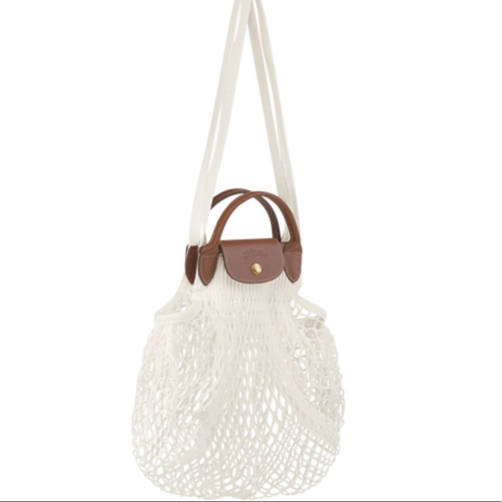 Longchamp Le Pliage Filet White
